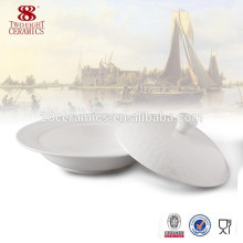 Keramikgeschirrsuppenterrine Soems / große Bone China-Schüssel für Hotel